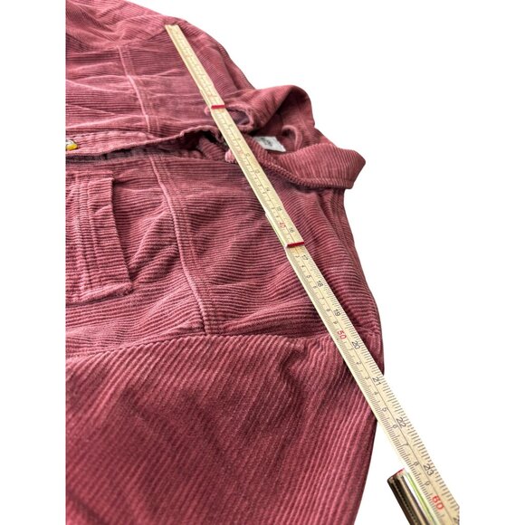 Kensie Jeans Corduroy Button-Up Shirt - M - Red - Kensie Jeans Label - Picture 7 of 10